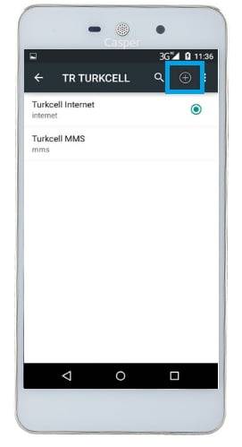 Casper VIA V3 Turkcell internet ayarları