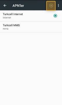 TURKCELL T60 3G internet ayarları