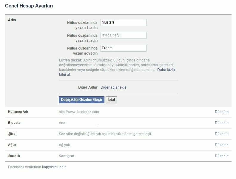 Facebook sayfa adı değiştirme nasıl yapılır?