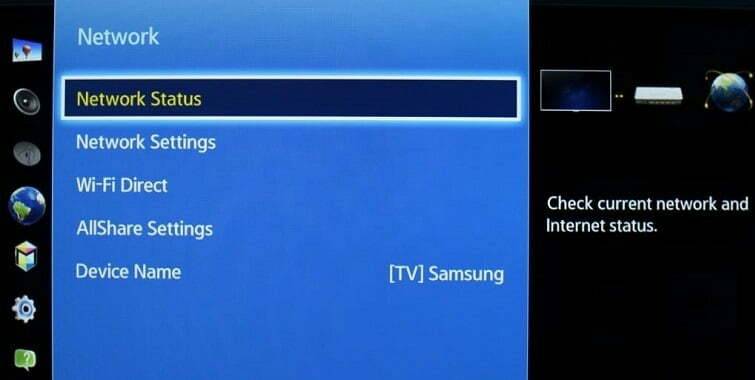 Samsung Smart tv internet bağlantı sorunu
