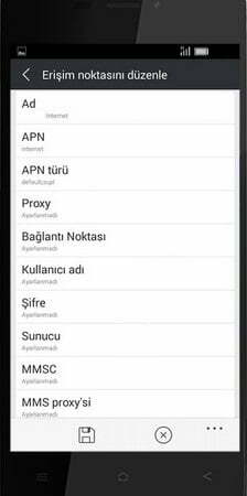 General Mobile 4G Android One 4.5G internet ayarları