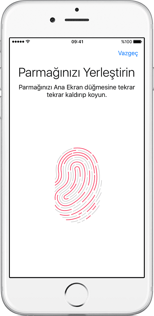 iPhone telefonda touch ID parmak izi algılamama sorunu