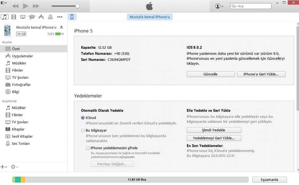 iOS Yeni Sürümü iTunes ile Nasıl Yüklenir