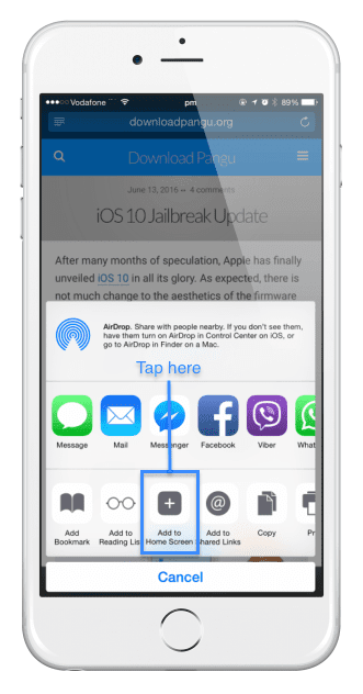 iOS 10.1.1 Jailbreak indir iphone 6s iphone 7