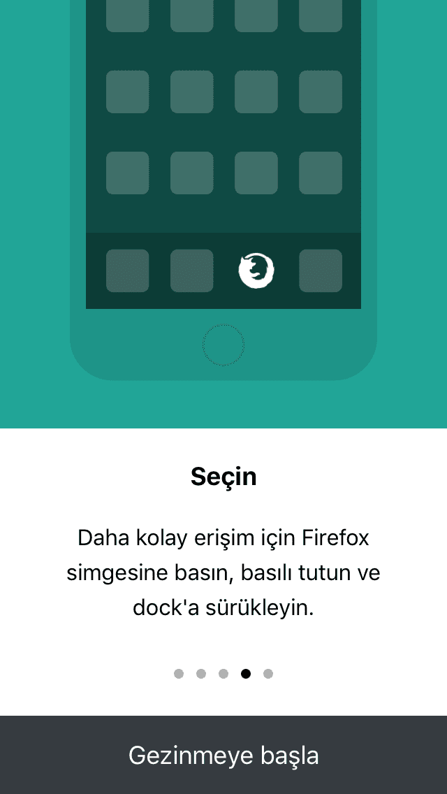 Firefox Focus gizli gezinti modu