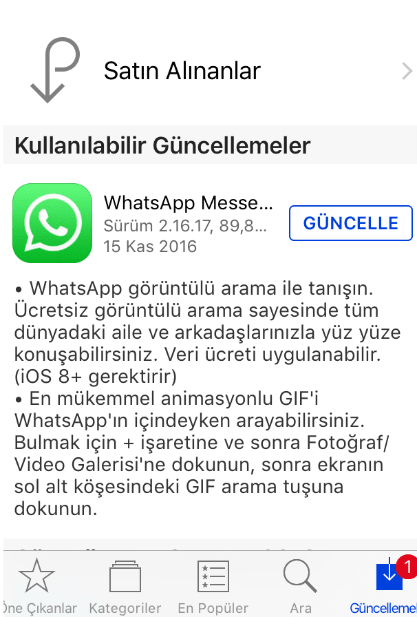 WhatsApp görüntülü özelliği başladı!