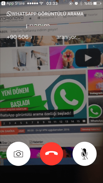 WhatsApp görüntülü arama Android iPhone