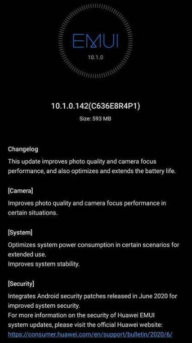 Huawei P40 gece çekimi modu güncellemesi