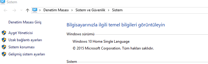 Windows 10 sistem geri yükleme nasıl yapılır