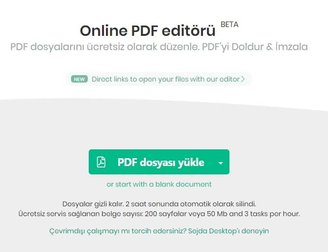 PDF belge nasıl düzenlenir ücretsiz online