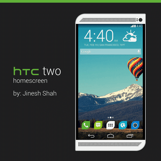 HTC two Homescreen