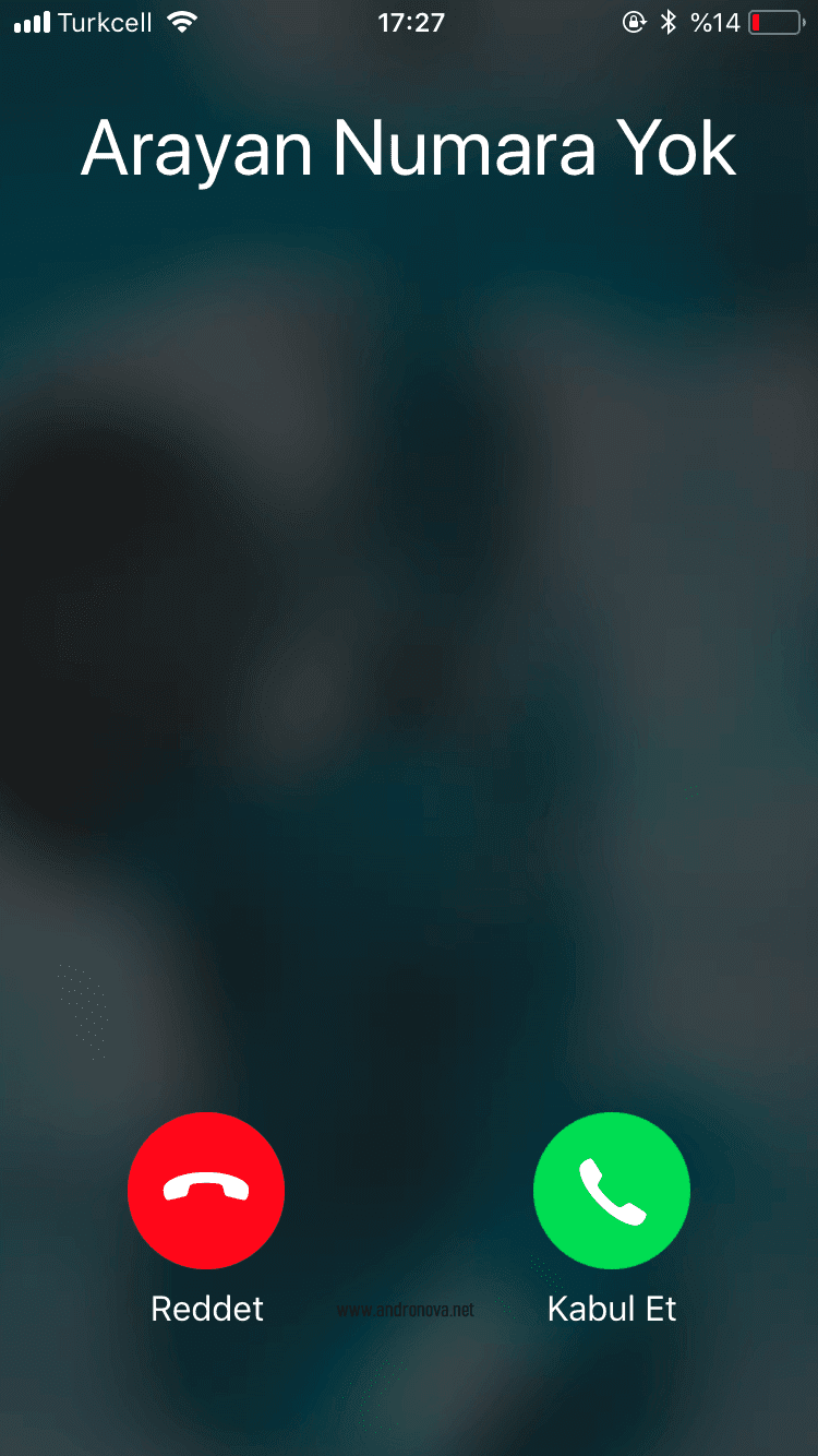 iPhone arayan numara yok gizli numara engelleme