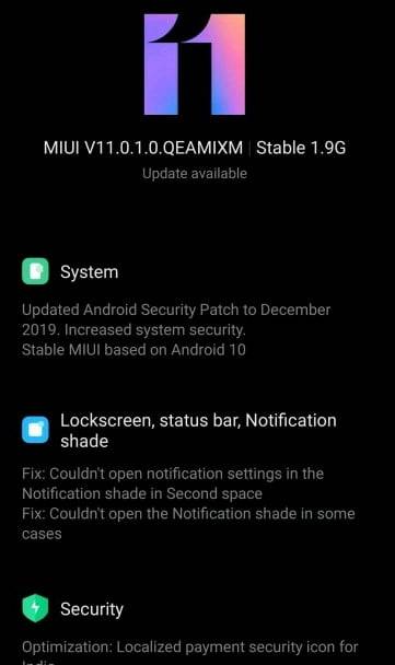 Xiaomi Mi 8 Android 10 yayında