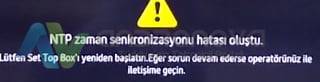 Turkcell TV Plus zaman senkronizasyonu hatası oluştu