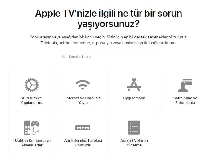 Apple TV Plus iletişim bilgileri