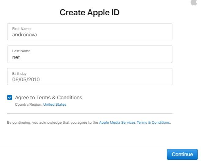 Apple TV Plus create apple id