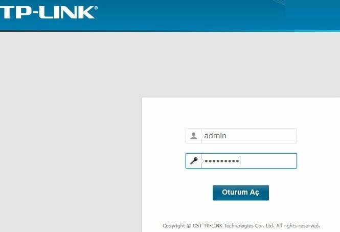 TP Link wifi şifre değiştirme resimli anlatım