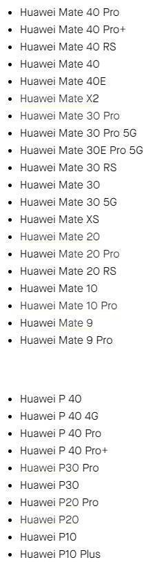 HarmonyOS güncellemesini alacak Huawei modelleri