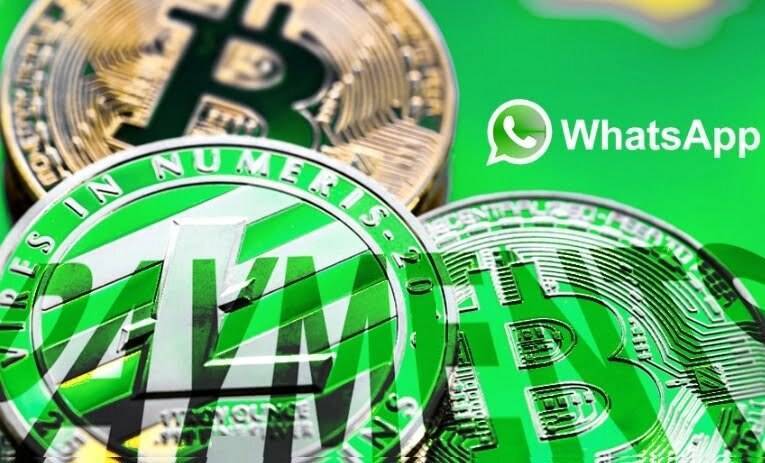 WhatsApp Bitcoin alma ve gönderme dönemi