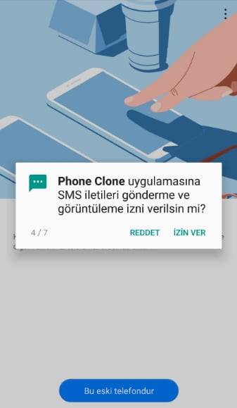 Huawei Phone Clone sms izni