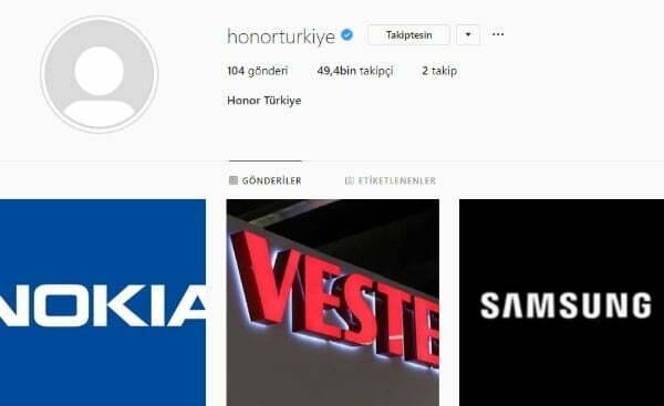 Türkiye Honor Instagram hacklendi