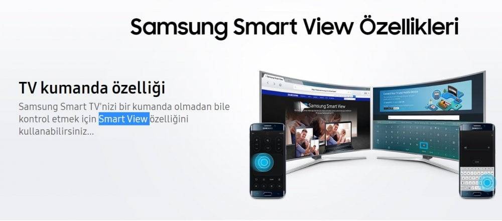 Telefondan Samsung televizyona görüntü aktarma