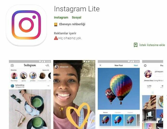 Instagram Lite nedir nasıl kullanılır