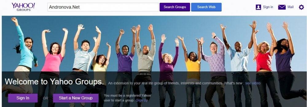 Yahoo group oluşturma ve çalışma sorunu