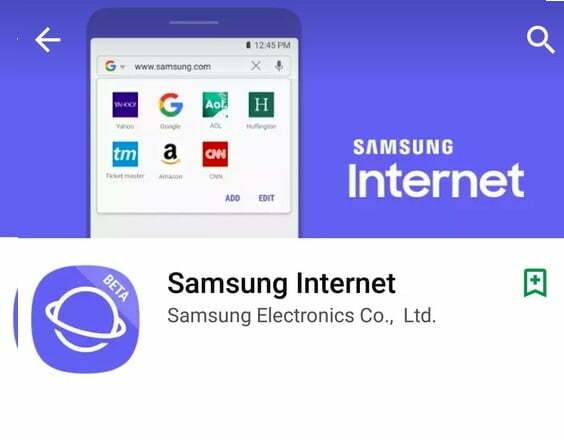 Samsung internet browser güncelleme geldi