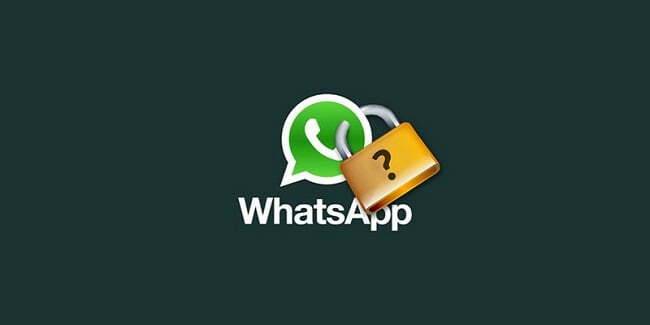 WhatsApp uygulamasını şifreleme