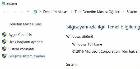 Windows 10 hızlandırma