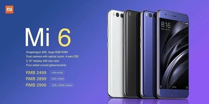 Xiaomi Mi 6 teknik özellikleri