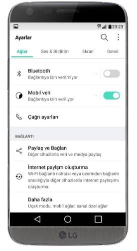 LG G5 turkcell internet ayarları