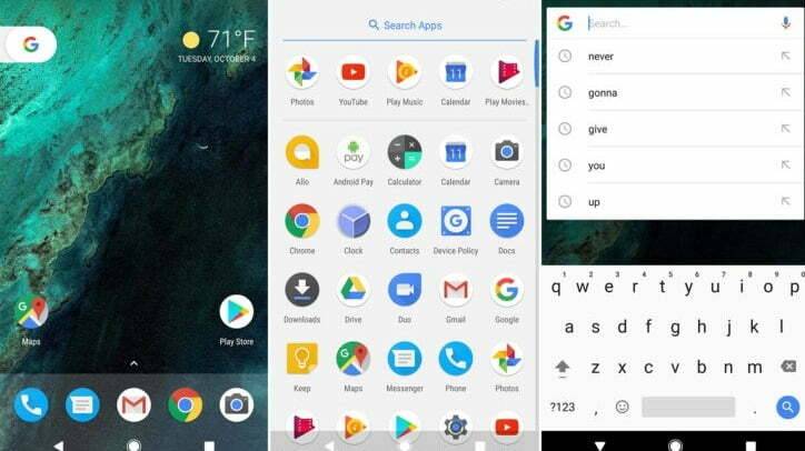 Android O arayüzü Pixel Launcher indir yükle