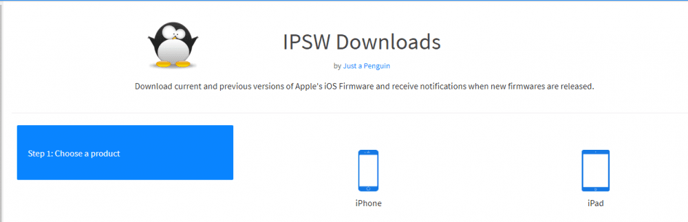 iPhone için doğru ipsw dosyasını indirme