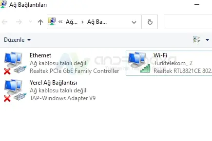 Windows 11 WiFi sifresini 1