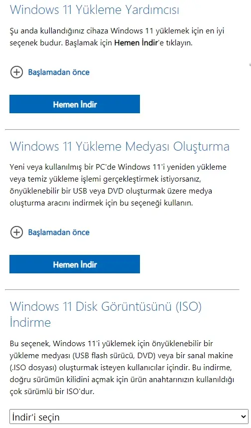 Windows 11 flash diskten yukleme 2