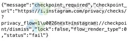 instagram checkpoint required 2