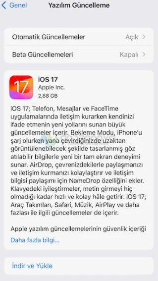 iOS 17 sarj erken bitiyor 1